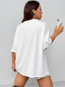 Women T-Shirts - [White] - View 3