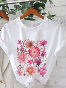 Women T-Shirts - [White] - View 7