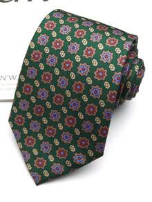 1pc Printed Handmade Tie For Men And Women, Suitable For Casual, Business, Street, Daily, Wedding, Leisure - Multicolor - View 7