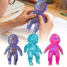 [Shiping]Squishy Glitter Big Dancing Soft Moldable Slow Sensory Fidget Toy Stress Anxiety Relief Adults Easter Basket Stocking Birthday Gifts Squishy - Màu tím đậm - Xem 5