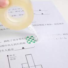 24 Rolls Of Clear Stationery Tape, Small Tape, Small Flower Pattern Tape. This Is An Office And Student Stationery Tape, Suitable For Office And School Use. - Default - View 4