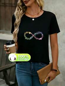 Women T-Shirts - Black - View 11