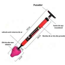 Desentupidor portátil profissional | Bomba de ar de alto desempenho e design resistente - A - Visão 5