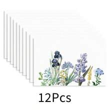 1pc Floral Print Linen Placemat, Breakfast Mat, Coffee Coaster, Bowl Pad, Kitchen Accessory, Easy To Clean Dining Mat, Suitable For Home, Restaurant, Dining Decor, Holiday Gift, Gift For Friends, Multi-Piece Set - Multicolor - View 28