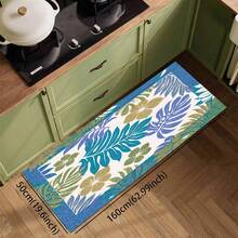 1 buah Keset Lantai Dapur Motif Daun, Keset Drainase Poliester, Cocok Untuk Dapur, Ruang Tamu, Pintu Masuk, Balkon, Dekorasi Rumah, Anti-Selip, Kedai Kopi, Bar, Liburan, Pesta, Kamar Tidur, Keset Hewan Peliharaan, Dekorasi Kamar Mandi, Dekorasi Ruangan - MultiWarna - View 17
