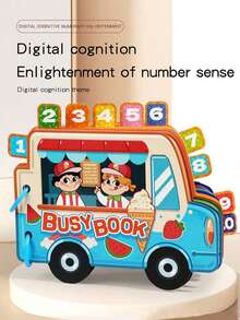 Montessori Quiet Magnetic Busy Book, Reusable Interactive Sticker Quiet Book, DIY Interactive Toy Book To Develop Hands-On Ability, Portable Busy Learning Book For Home And School, Children Travel Toy, Ideal Birthday/Holiday/Back To School Gift For Kids - Multicolor - View 9