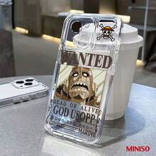 One Piece God Usopp Wanted Poster Clear Phone Case For IPhone 17/17 Pro/17 Pro Max/17 Air/16/15/14/13/12/11/X Series Iphone 17 Pro Max Case Iphone 17 Pro Case Iphone 17 Case The Girlfriend,Ideal Gift For Anime Fans - Clear - View 1