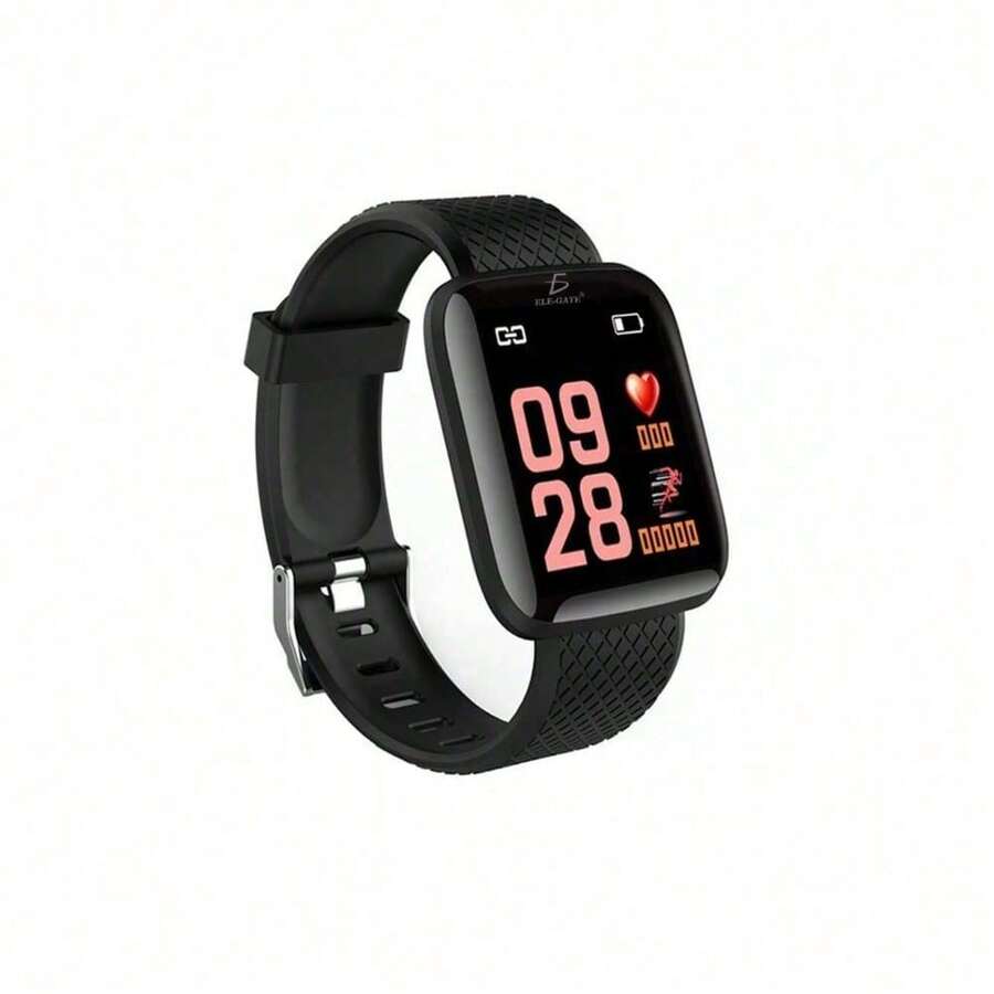 Smart Band 116P Plus Smart Wristwatch With Heart Rate Sensor - Black - View 1