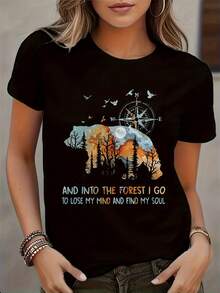 Women T-Shirts - Black - View 1