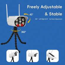 Creative Octopus Solar Wall Light With Automatic Sensor, Solar Powered Outdoor Garden Lamp, USB Rechargeable Simulated Surveillance Wall Light, Waterproof Patio Yard Motion Sensor Night Light - 仿監控 - 查看 10