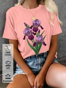 Women T-Shirts - [White] - View 9