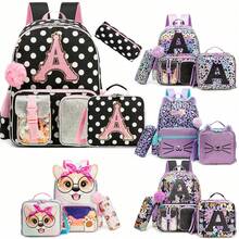 3pcs/Set Cute Girls Backpack Set, Elementary School Student Bookbag, Children's Fashionable Travel Backpack, Large Capacity Laptop Bag, With Messenger Bag, 3-In-1 Backpack Set, Essential For Girls Back To School Season - Girls Schoolbag - View 2