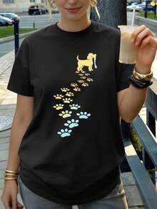 Women T-Shirts - Black - View 1