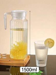 1 bình đựng đồ uống Acrylic dung tích lớn có nắp, bình đựng nước uống lạnh/nóng, chống vỡ - Lý tưởng để bảo quản và phục vụ đồ uống lạnh/nóng, nước trái cây, trà, sữa - Trong sáng - Xem 11