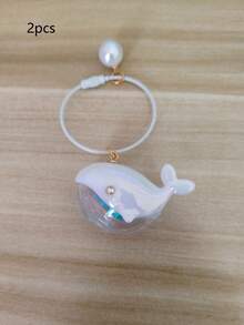 Whale Pendant, Bag Pendant, Cartoon Resin Whale Fashionable Pendant, Couple Accessories, Backpack Pendant - Multicolor - View 12
