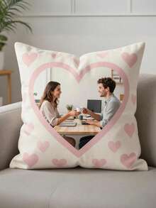 1pc Customized Ugly Pillow Case With Your Favorite Photo Printed, Double-Layer Decorative Cushion Cover (Pillow Insert Not Included) - Personalized Face Photo Pillow For Dad, Mom, Birthday, Graduation, Memorial Day, Thanksgiving, Christmas, Valentine's Day, And Other Occasions - Upload Photos and Customize B - View 12