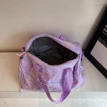 Niche Design Taro Purple Tote Bag, Large Capacity Handbag Shoulder Bag, High-Quality Travel Gym Luggage Bag, Versatile - Multicolor - View 8