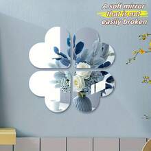 20cm Self-Adhesive Acrylic Mirror Wall Decor, Suitable For Halloween Party Decoration, Designed As Gaming Console - 1PC - View 11