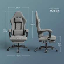 Gaming Chairs - 灰色 - 查看 3