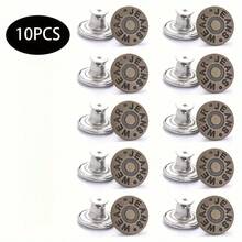 10 chiếc cúc denim có thể tháo rời, cúc denim kim loại 17mm, cúc denim thay thế, dễ lắp đặt. - 10 cái - Xem 7