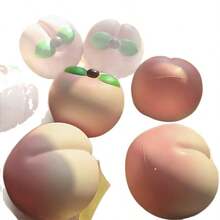 Soft Peach King Slow Rising Squishy, Stress Relief Squeeze Toy - Multicolor - View 6