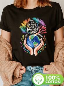 Women T-Shirts - Black - View 2