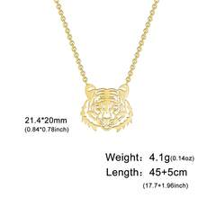 Dây chuyền mặt hình hổ cho nam nữ, phong cách punk, làm từ thép không gỉ, kiểu dáng choker, quà tặng sinh nhật, Ngày của Mẹ, trang sức năm 2026. - Loạt trận Tiger - Xem 10