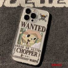 One Piece 喬巴懸賞金海報透明手機殼，動漫印花手機殼，適用於 iPhone 18 Pro/18 Pro Max/17/17 Pro/17 Pro Max/17 Air/16/15/14/13/12/11/X 系列，iPhone 18 Pro Max 手機殼，iPhone 18 Pro 手機殼，iPhone 17 手機殼，送女友的理想禮物，適合動漫迷 - 無色 - 查看 4