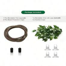 Flexible Bendable Crawling Animal Vines - Heavy Duty PVC Jungle Climbing Branches With Terrain Texture, Bendable For Snake/Lizard/Iguana/Gecko Habitat, Suitable For Aquarium And Reptile Terrarium, Easy To Shape And Maintain, All Season - View 10