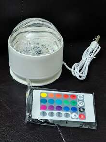 1 Stück 16-Farben Rotierender Magischer Projektionslampe, USB betrieben, Aurora Himmel Szenerie, USB Wellen Nachtlicht Projektor, ideal für Schlafzimmer Dekoration, Partys und Feiertage, einzigartiges Geschenkidee, Schlafzimmer Beleuchtung Projektor - Verschiedenfarbig - Übersicht 9