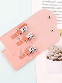 Bộ dụng cụ làm móng 4/7 món, bộ dụng cụ chăm sóc móng du lịch, kìm cắt móng tay nam/nữ, bộ kéo cắt móng chuyên nghiệp. - Nhiều màu - Xem 28