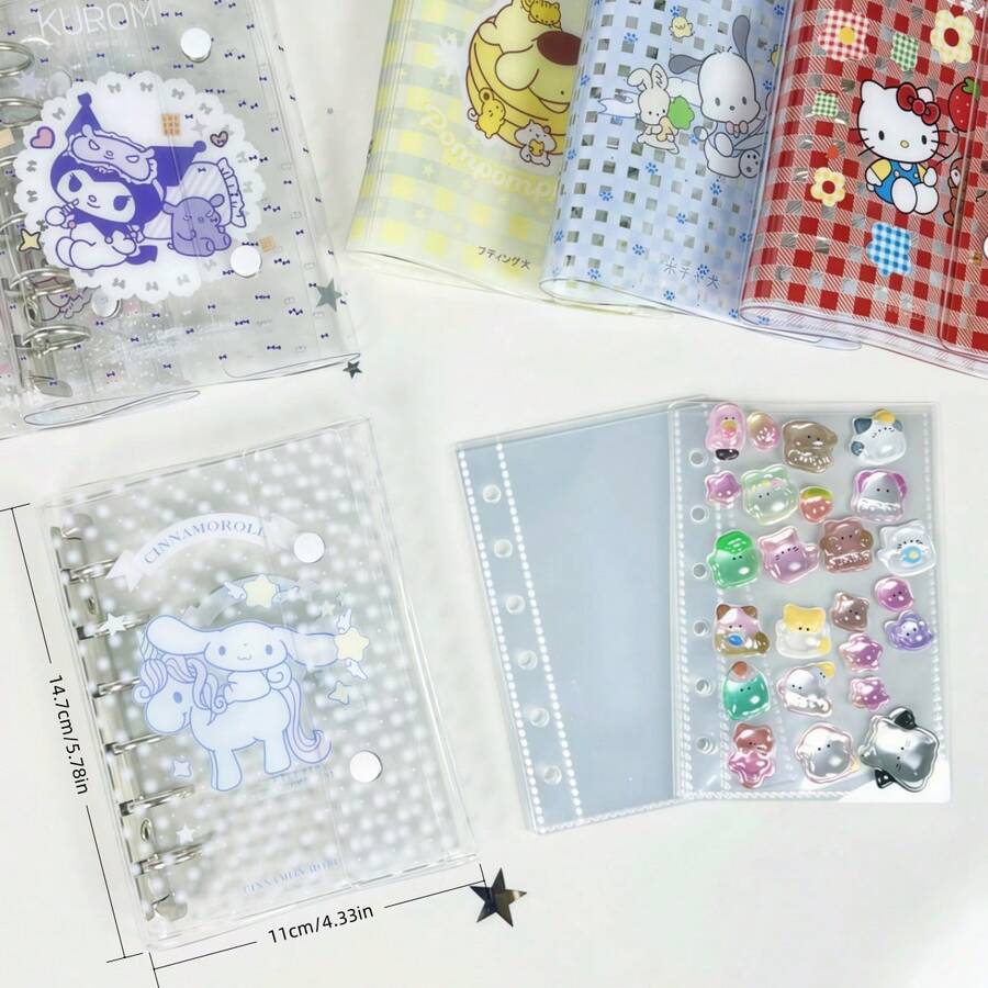 SANRIO 1 cuốn sổ kế hoạch A7, sổ dán sticker, sổ bìa rời, sổ bìa rời trong suốt dễ thương, sổ dán sticker tự làm, sổ lưu niệm, sổ ghi chú tự làm, sổ ghi nhớ, sổ tiết kiệm, đồ dùng học tập, quà tặng ngày lễ - Tạp chí - Xem 1