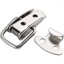 2/5Pcs Stainless Steel Box Latch Buckle Duckbill Clasp Universal Metal Clasp Accessories For Toolbox Wooden Box Beehive, Rust-Proof Corrosion-Resistant Durable - Silver - View 4