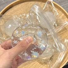 2026新款麦芽慢回弹软萌玩具,内置雪花图案,冰晶般透明外观,可缓解办公桌压力,通勤伴侣,居家放松,情侣/情人节/周年纪念礼物 - 彩色 - 查看 11