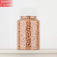 3000pcs Brown Tone Beads In Round Bottle, Uniform Particles With Good Fusion, DIY Earrings, Pendants And Accessories, Handmade Craft To Kill Time And Relieve Stress, Creative Handicraft Material - 2.6mm Puzzle Beads - View 14