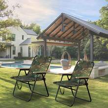 T-ZBDZ Silla de camping plegable, silla plegable con reposabrazos, portátil, capacidad de carga de 150 kg, silla de pesca, silla de jardín para camping, balcón y playa. - Verde militar - Ver 2