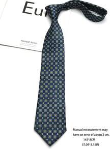 1pc Printed Handmade Tie For Men And Women, Suitable For Casual, Business, Street, Daily, Wedding, Leisure - Multicolor - View 11