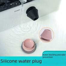 Soft Rubber Sink Drain Stopper, Anti-Odor And Anti-Backflow For Bathroom Sink, Bathtub, Floor Drain - A - View 3