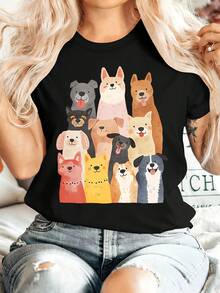 Women T-Shirts - Black - View 1