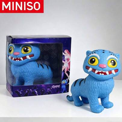  MINISO - Mô hình hổ xanh thợ săn quỷ K-Pop mới, tượng động vật hoạt hình dễ thương, đồ chơi mô hình sưu tầm, quà tặng trang trí bàn làm việc, món quà lý tưởng cho người hâm mộ K-Pop, hoàn hảo cho sinh nhật, Giáng sinh, Halloween để tặng cho gia đình và bạn bè.