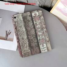 1 件复古书脊平板电脑保护套，带 360° 旋转支架和笔槽，兼容 iPad 11 (A16 2025)/Galaxy Tab S10+/S9/A9，具备自动休眠/唤醒功能，兼容小米 7/8 Pro 和华为 Matepad。 - 彩色 - 查看 3