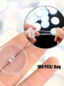 20/40/100 Peças Mini Ganchos Transparentes, Ganchos Autoadesivos Resistentes, Ganchos Sem Costura para Bandeiras de Festa de Natal, Ganchos de Armazenamento de Parede, Acessórios de Decoração de Festa, Ganchos de Decoração Doméstica DIY, Ganchos de Teto - Multicolorido - Visão 3