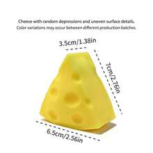 Juguete apretable realista y lindo en forma de queso, pelota de estrés de rebote lento, juguete sensorial suave de silicona para aliviar la ansiedad, regalo perfecto para fiestas de cumpleaños, Pascua, Halloween y Navidad - Ver 13