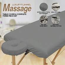 12 Pcs/4 Sets Massage Sheet Set Premium Facial Bed Cover Includes Flat and Fitted Sheets with Face Cradle Cover Stain and Wrinkle-Resistant for Massage Tables Includes Pad and Face Rest Covers - como en la imagen - Ver 4