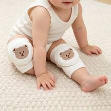 1 đôi miếng bảo vệ đầu gối cho bé tập bò, chất liệu cotton co giãn thoáng khí, dễ thương, phù hợp cho cả bé trai và bé gái, có lớp đệm mút, thích hợp cho trẻ mới biết đi. - Nhiều màu - Xem 10