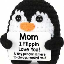 1pc Knitted Doll -1pc Open-Legged Penguin -DAD Card -1pc Open-Legged Penguin -YOU'RE Card /1pc Open-Legged Penguin -MOM Card/Send Girlfriends To Send Brothers To Send Family To Send Friends To Send Colleagues To Express Gratitude And Blessings For Birthday Holidays. Send Friends To Send Elders To Send Leaders To Send Customers To Send Gifts Suitable For Holiday Birthdays And Anniversaries. - Multicolor - View 13