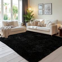 Large Rugs Living Room Rug, Grey Rugs For Bedroom, Shaggy Area Rugs Bedroom Rug, Plush Carpets For Living Room Decor, Ultra Fluffy Study Room Rug, Super Soft Indoor Carpet Floor Mat, Large Living Room Carpet - Gris Claro - Ver 11