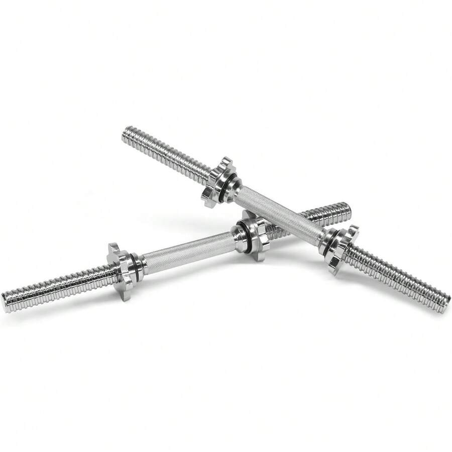 Yes4All Barra para Mancuernas de 1 y 1.15 Pulgadas para Mancuernas Ajustables 40, 50 y 60 Lb, Barra para Pesas, Conector de Mancuernas para Ejercicio y Entrenamiento en Casa - 14 pulgadas - Ver 1
