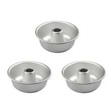 Set Cetakan Donat Aluminium Anti Lengket 1/3/5 Buah. Loyang Tabung untuk Memanggang di Oven, Penting untuk Membuat Kue & Makanan Penutup - Bulat - View 14