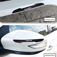 4/8件装汽车车门边缘保护条，碳纤维纹理+刀片式，PVC防刮材质，有效防止碰撞和油漆损伤 - 碳纖紋雙尖防撞條 - 查看 10